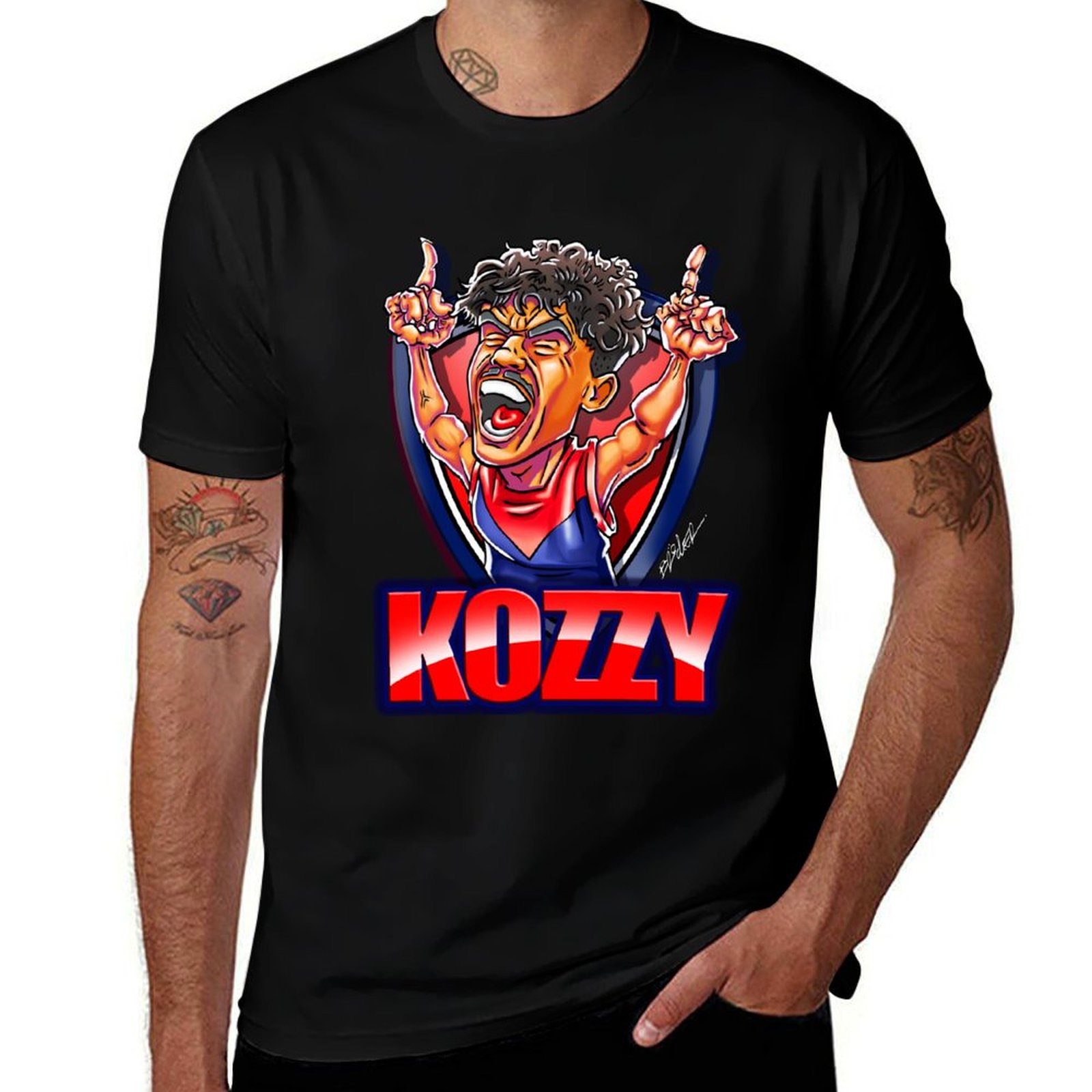 Mens Fashion Melbourne - Kozzy Pickett design-melbourne demônios afl camiseta