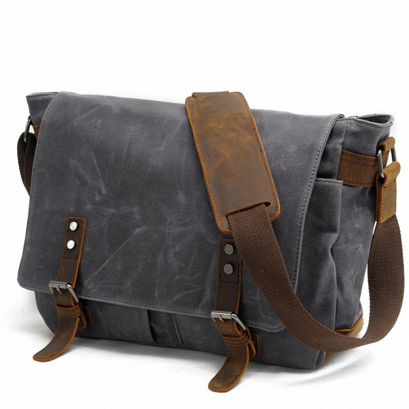 Fashion Harness Men - Nova moda grossa cera lona dos