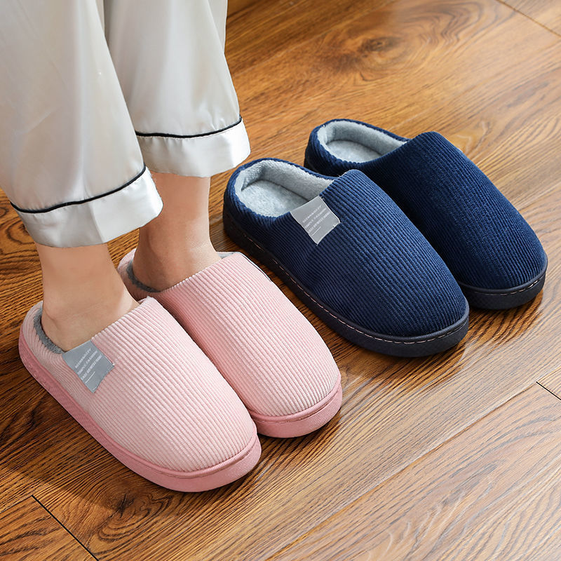 Mens Fashion Zapatos - Inverno quente homens chinelos de pele