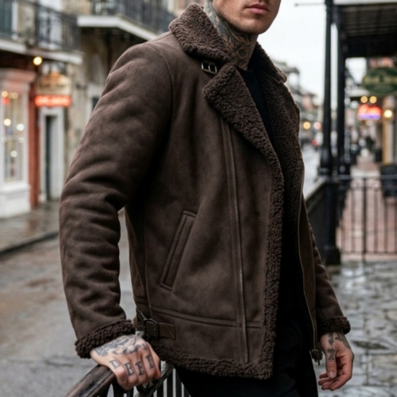 Sherpa Jacket Fleece - Jaqueta masculina de inverno para caminhadas