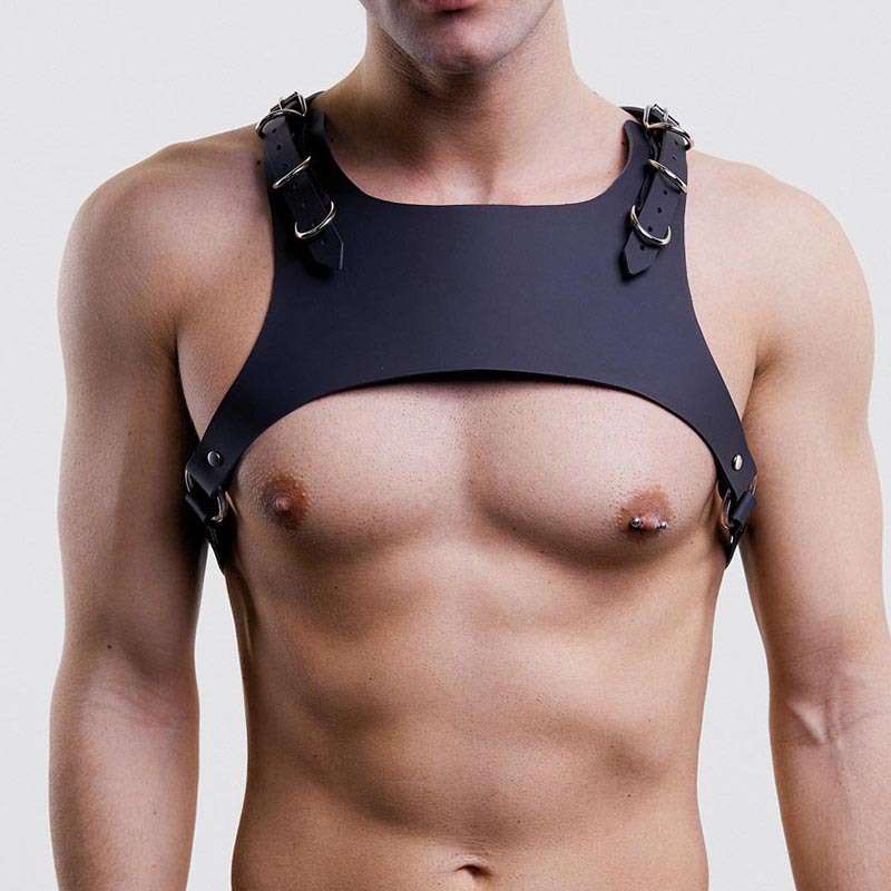 Fashion Harness Men - Homem arnês artesanal de couro do