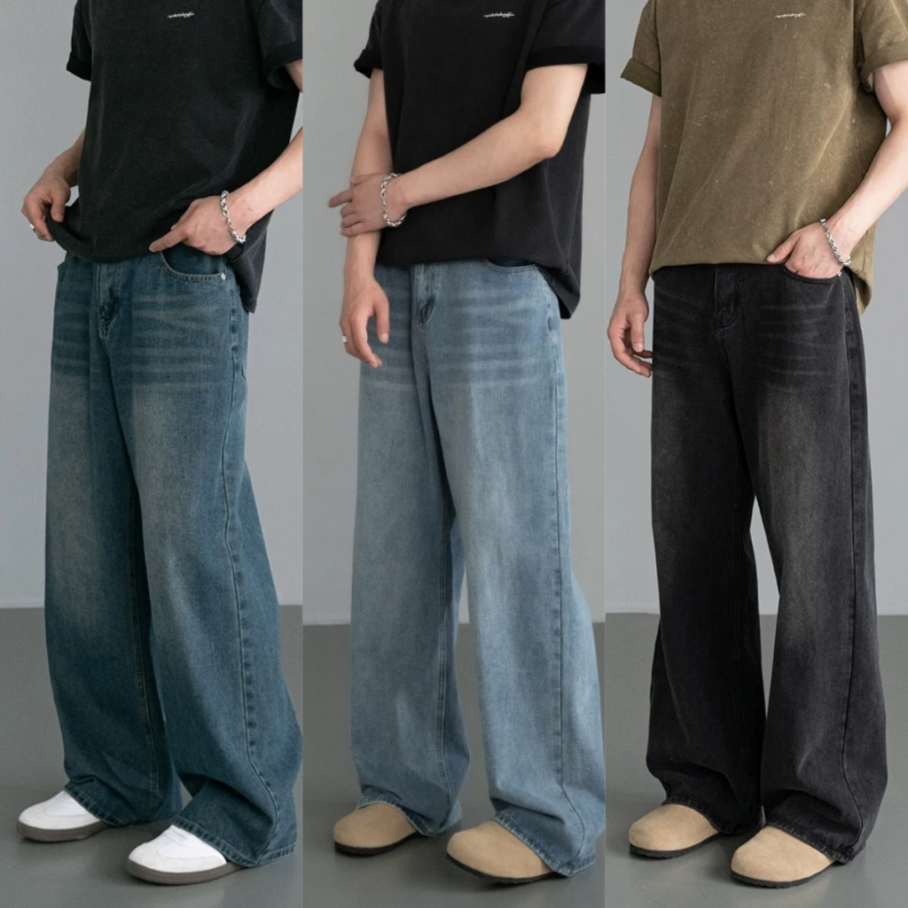 Men'S Fashion Nova Jeans - Calças Jeans Masculinas Novas de Primavera/Outono,