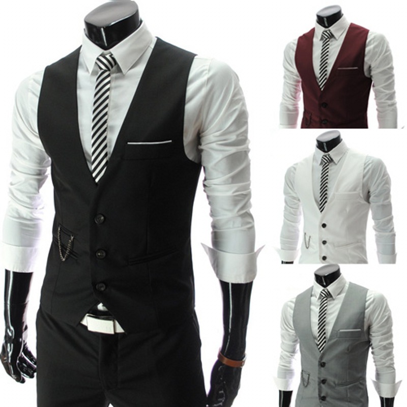Mens Fashion Trajes - 2025 marca terno colete jaqueta masculina