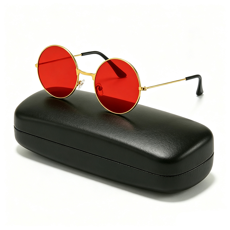 Men'S Fashion Round Glasses - Óculos de sol clássicos vintage com