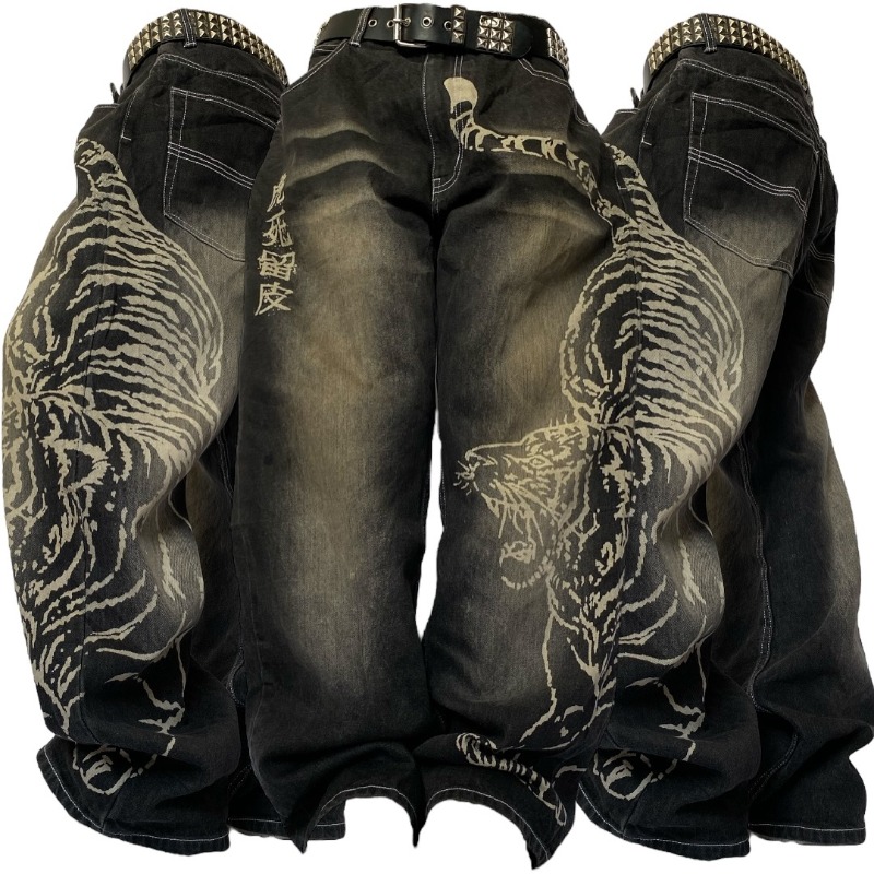 Men'S Fashion Nova Jeans - 2025 moda novo padrão de grandes