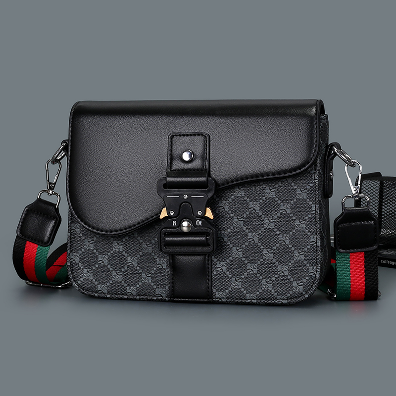 Fashion Harness Men - Moda jacquard padrão masculino crossbody saco