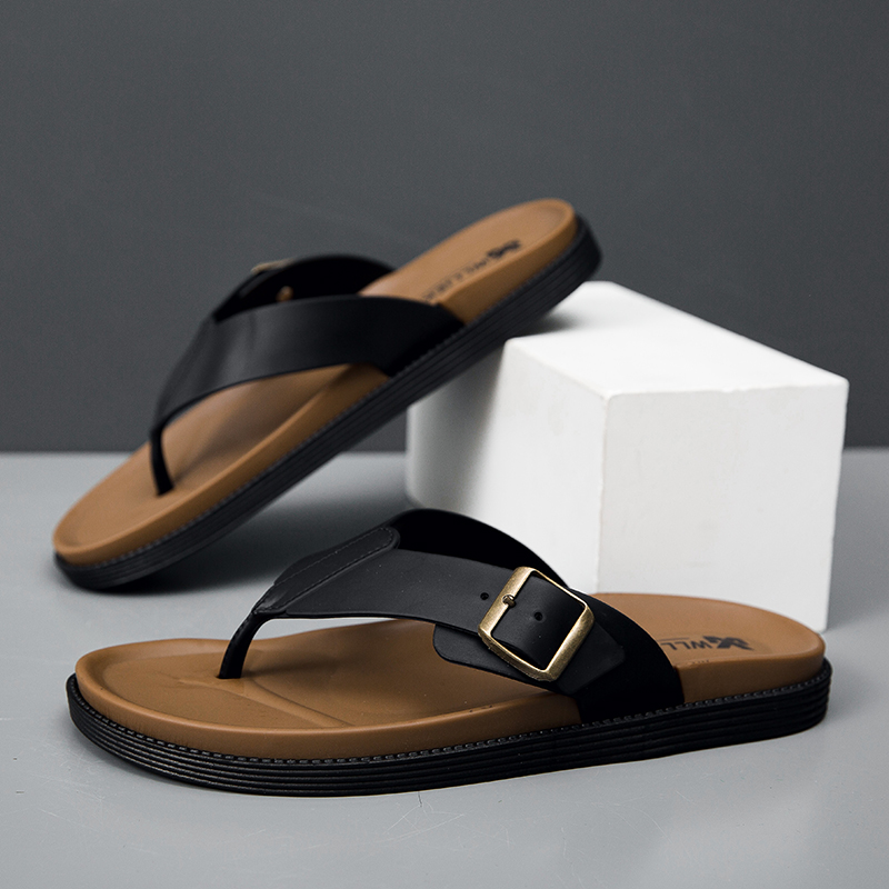 Men Fashion Korean Style - Novas Sandálias de Verão Estilo Coreano