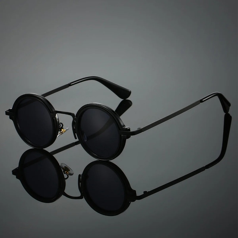 Men'S Fashion Round Glasses - Novos óculos de sol retrô com