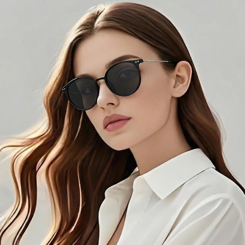Men'S Fashion Round Glasses - Novos Óculos de Sol Redondos Vintage
