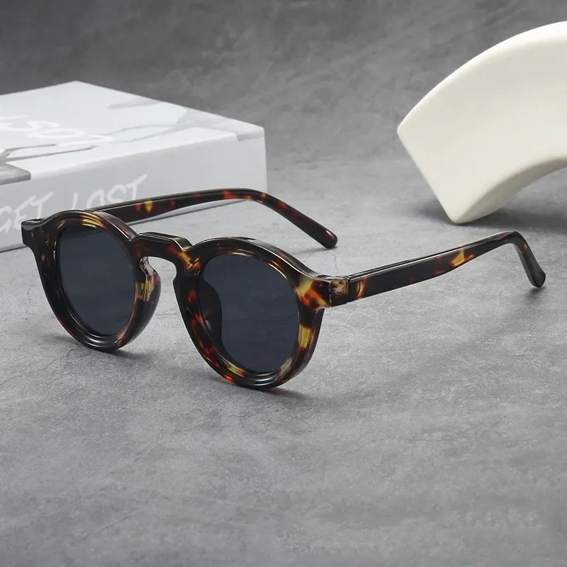 Men'S Fashion Round Glasses - Óculos de Sol Redondos de Alta