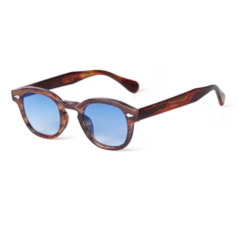 Óculos de Sol Transparentes Az - Men'S Fashion Round Glasses avaliação e preço