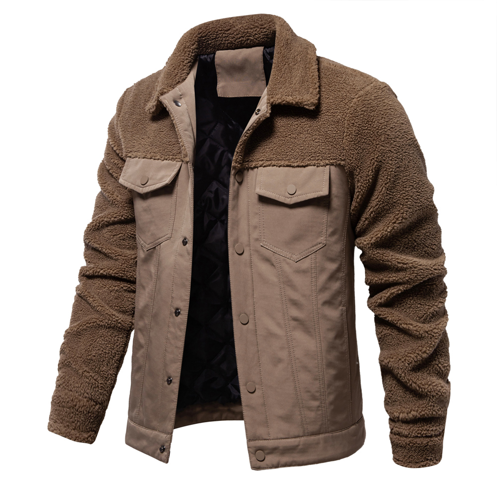 AIOPESON Jaqueta masculina de  - Sherpa Jacket Fleece avaliação e preço