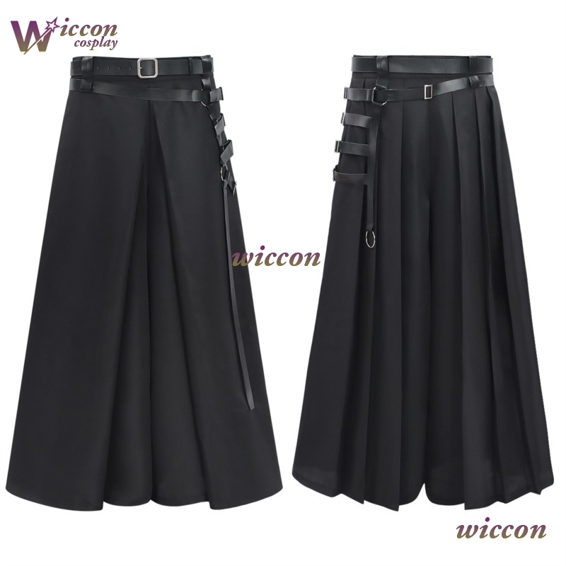 Calça Plissada Gótica Preta co - Belt Mens Fashion avaliação e preço