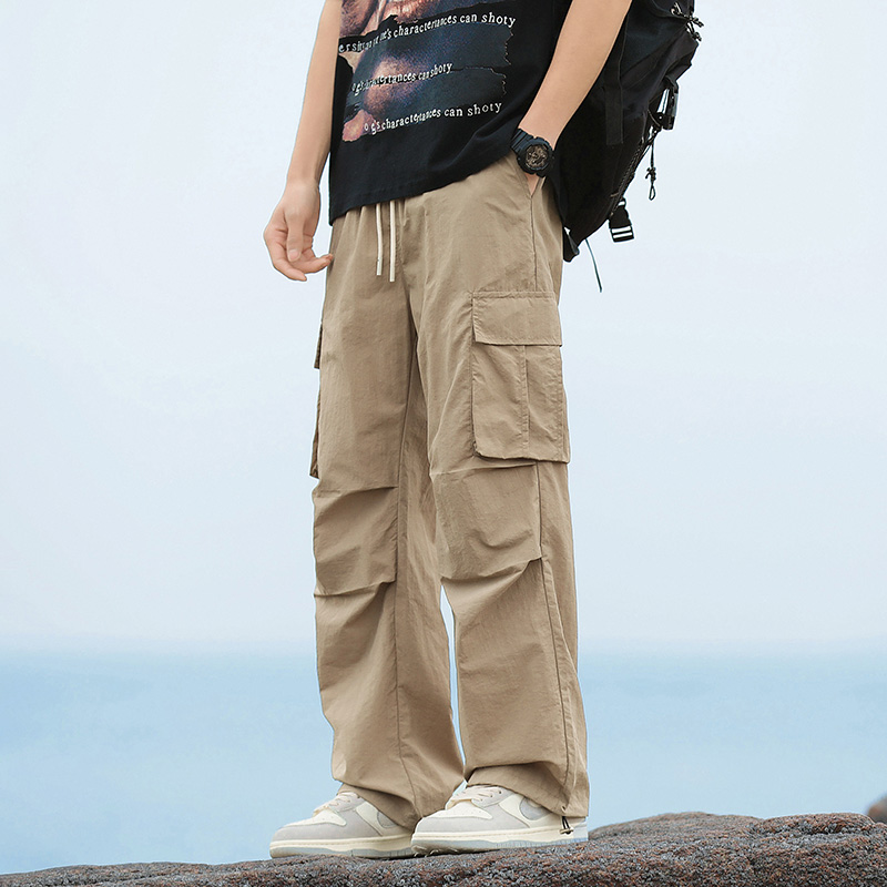 Calças Cargo Masculinas Soltas - Men Fashion Korean Style avaliação e preço