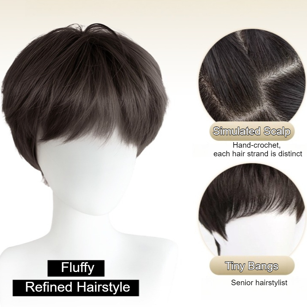 Moda peruca de cabelo reto sin - Men Fashion Korean Style avaliação e preço