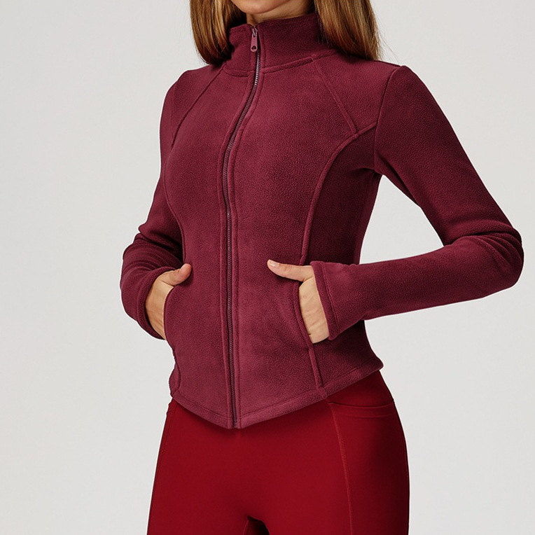 Sherpa velo yoga jaqueta com z - Sherpa Jacket Fleece avaliação e preço