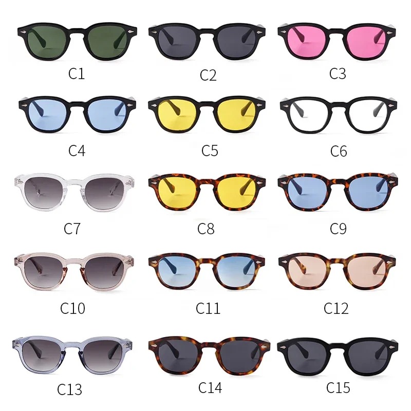 Óculos de Sol Vintage Redondos - Men'S Fashion Round Glasses avaliação e preço