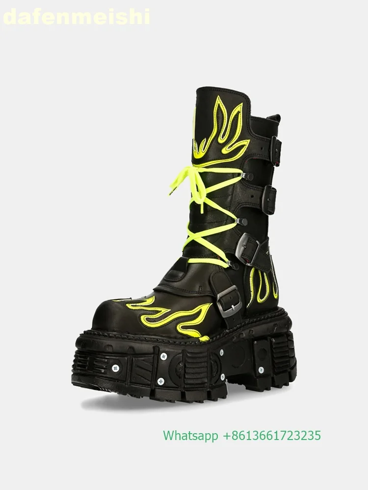 Botas de Motocicleta Estilo Pu - Belt Mens Fashion avaliação e preço