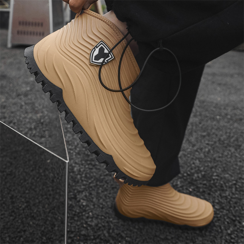Sapatos de chuva masculinos mo - Mens Fashion Zapatos avaliação e preço