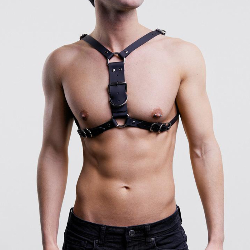 Homem arnês artesanal de couro - Fashion Harness Men avaliação e preço