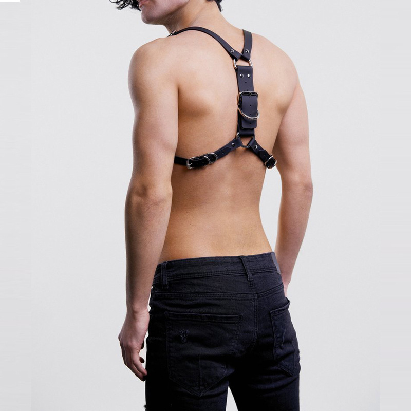 Homem arnês artesanal de couro - Fashion Harness Men avaliação e preço