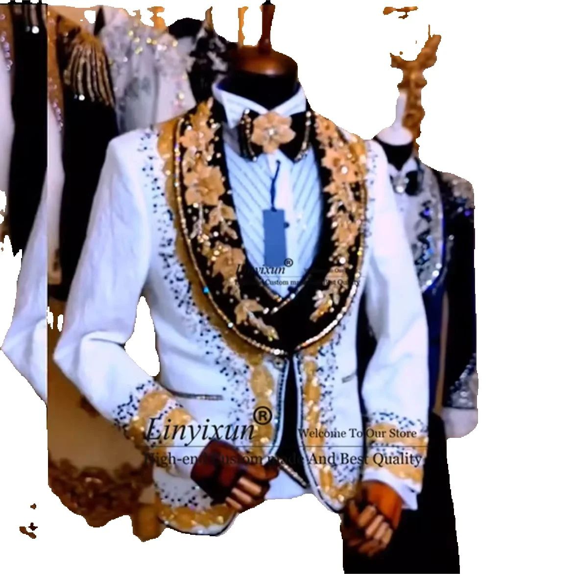 Elegância design diamante tern - Mens Fashion Trajes avaliação e preço