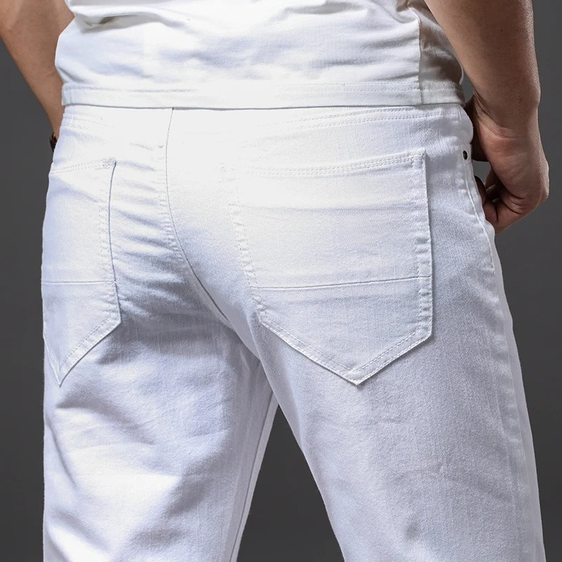 Homens magro branco jeans nova - Men'S Fashion Nova Jeans avaliação e preço