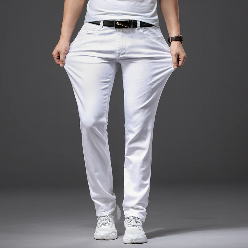 Homens magro branco jeans nova - Men'S Fashion Nova Jeans avaliação e preço
