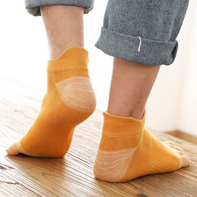 5 Pares de Meias Curtas Colori - Men'S Fashion Quarter Socks avaliação e preço