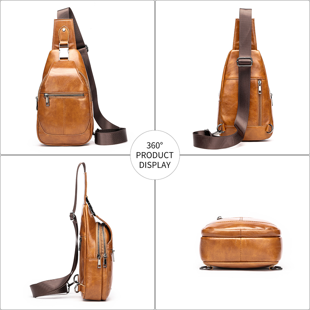 Bolsas Transversais de Couro G - Fashion Harness Men avaliação e preço