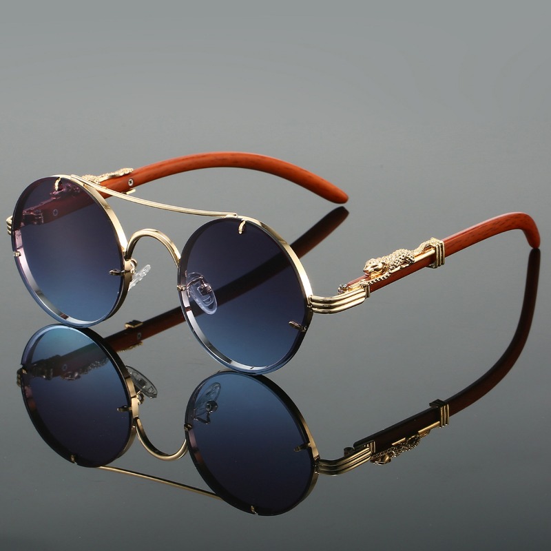 Óculos de Sol Redondos Popular - Men'S Fashion Round Glasses avaliação e preço