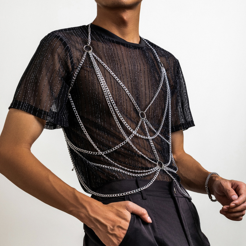 Coleira de Corpo Masculina Pra - Fashion Harness Men avaliação e preço