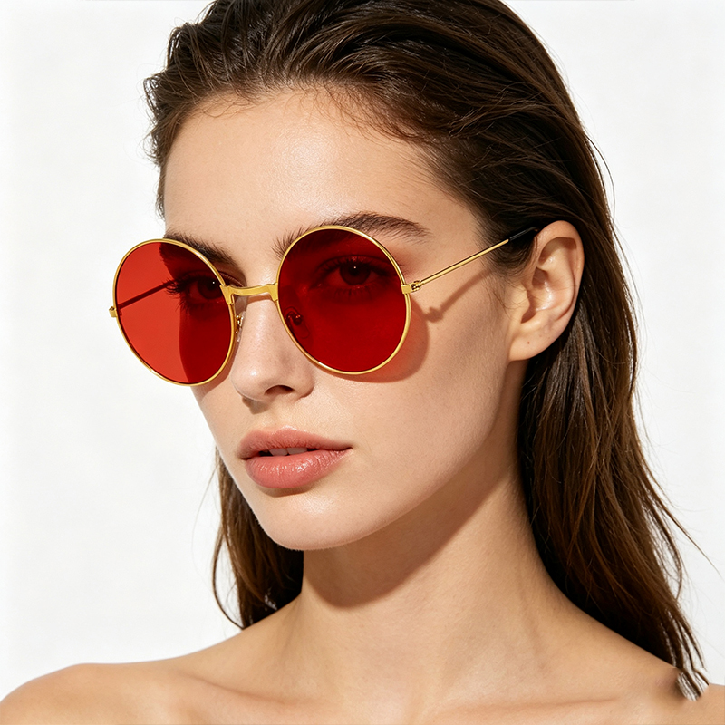 Óculos de sol clássicos vintag - Men'S Fashion Round Glasses avaliação e preço