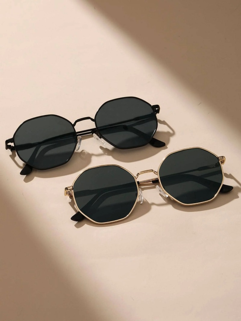 Óculos de sol com armação geom - Men'S Fashion Round Glasses avaliação e preço