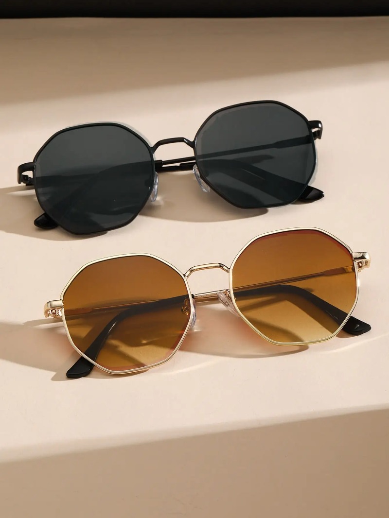 Óculos de sol com armação geom - Men'S Fashion Round Glasses avaliação e preço