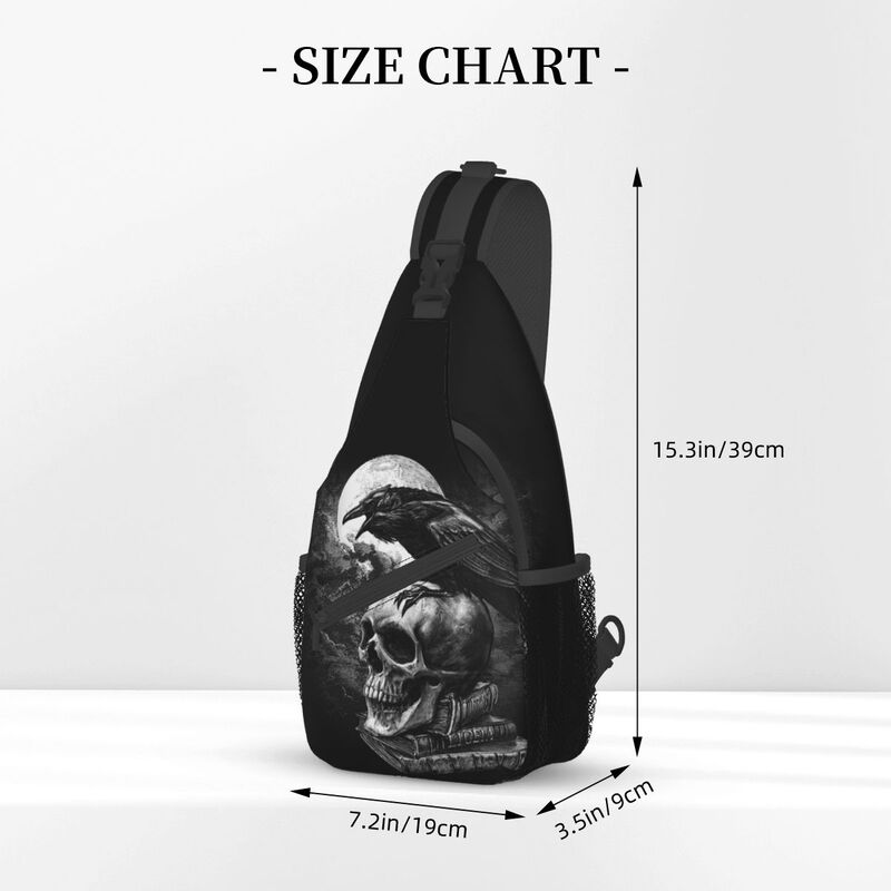 Corvo o crânio estilingue cros - Fashion Harness Men avaliação e preço