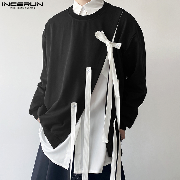 Incerun topos 2024 estilo core - Men Fashion Korean Style avaliação e preço