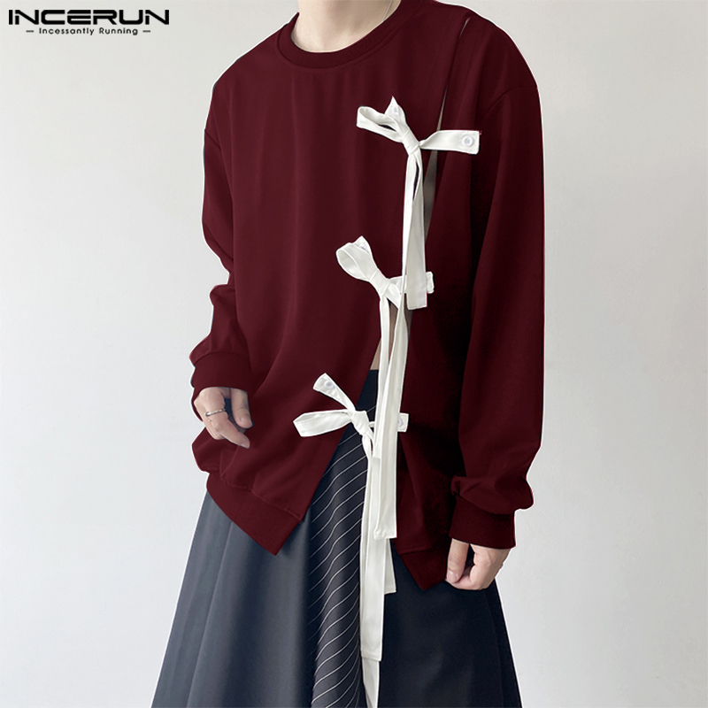 Incerun topos 2024 estilo core - Men Fashion Korean Style avaliação e preço