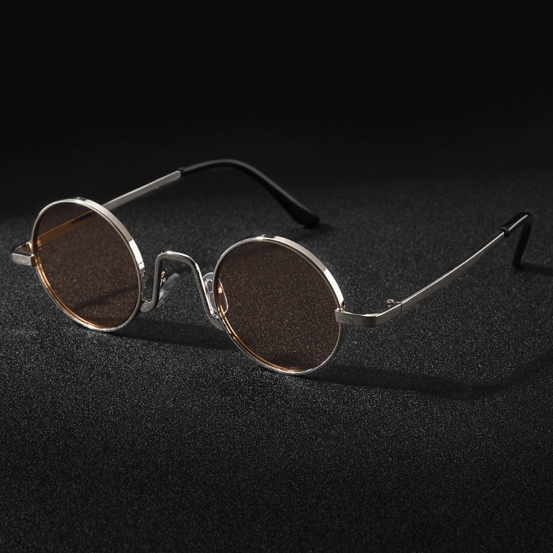 Óculos de Sol Vintage Designer - Men'S Fashion Round Glasses avaliação e preço