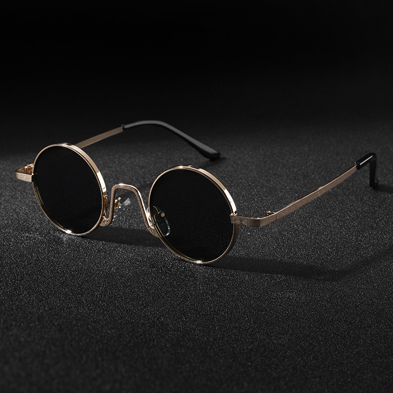 Óculos de Sol Vintage Designer - Men'S Fashion Round Glasses avaliação e preço