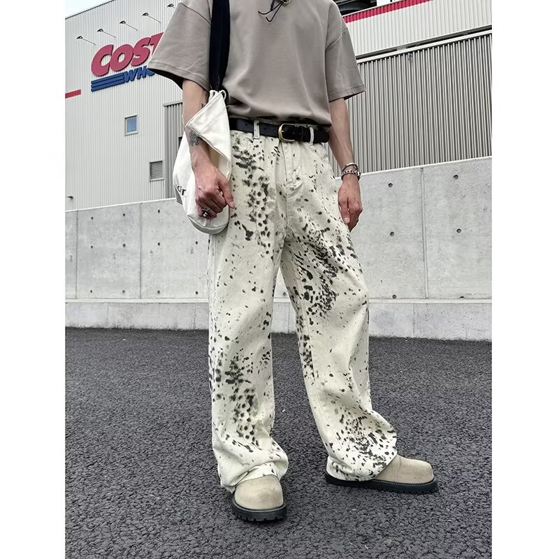 Jeans largos leopardo branco m - Men'S Fashion Nova Jeans avaliação e preço