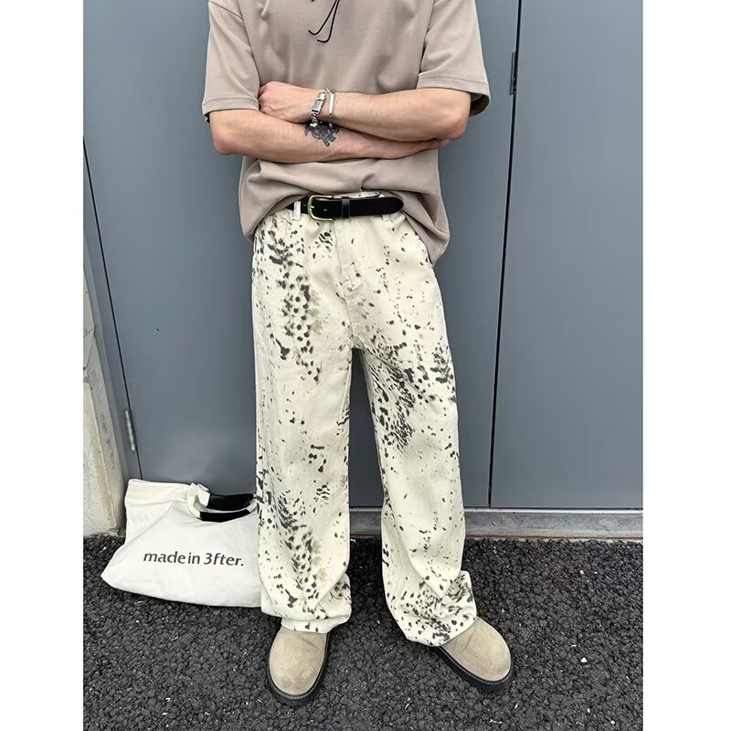 Jeans largos leopardo branco m - Men'S Fashion Nova Jeans avaliação e preço