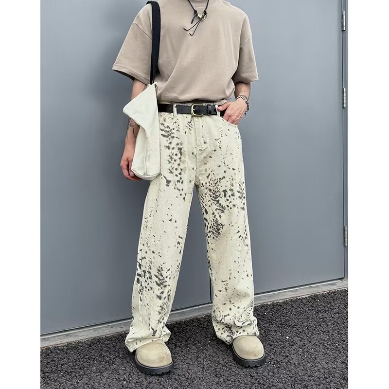 Jeans largos leopardo branco m - Men'S Fashion Nova Jeans avaliação e preço