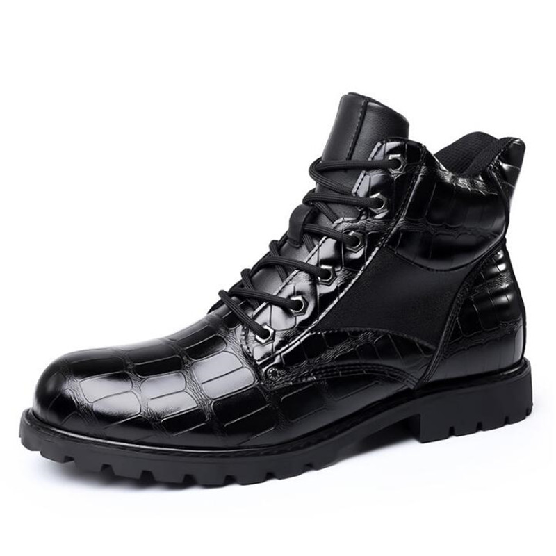 Botas masculinas com padrão de - Mens Fashion Zapatos avaliação e preço