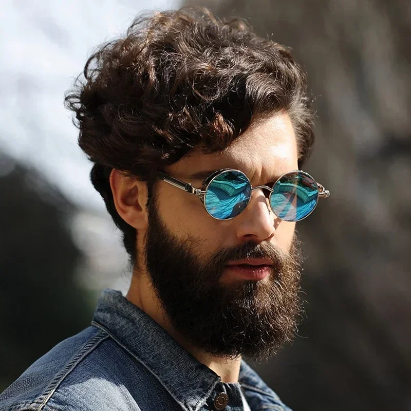 Óculos de Sol Clássicos de Mod - Men'S Fashion Round Glasses avaliação e preço