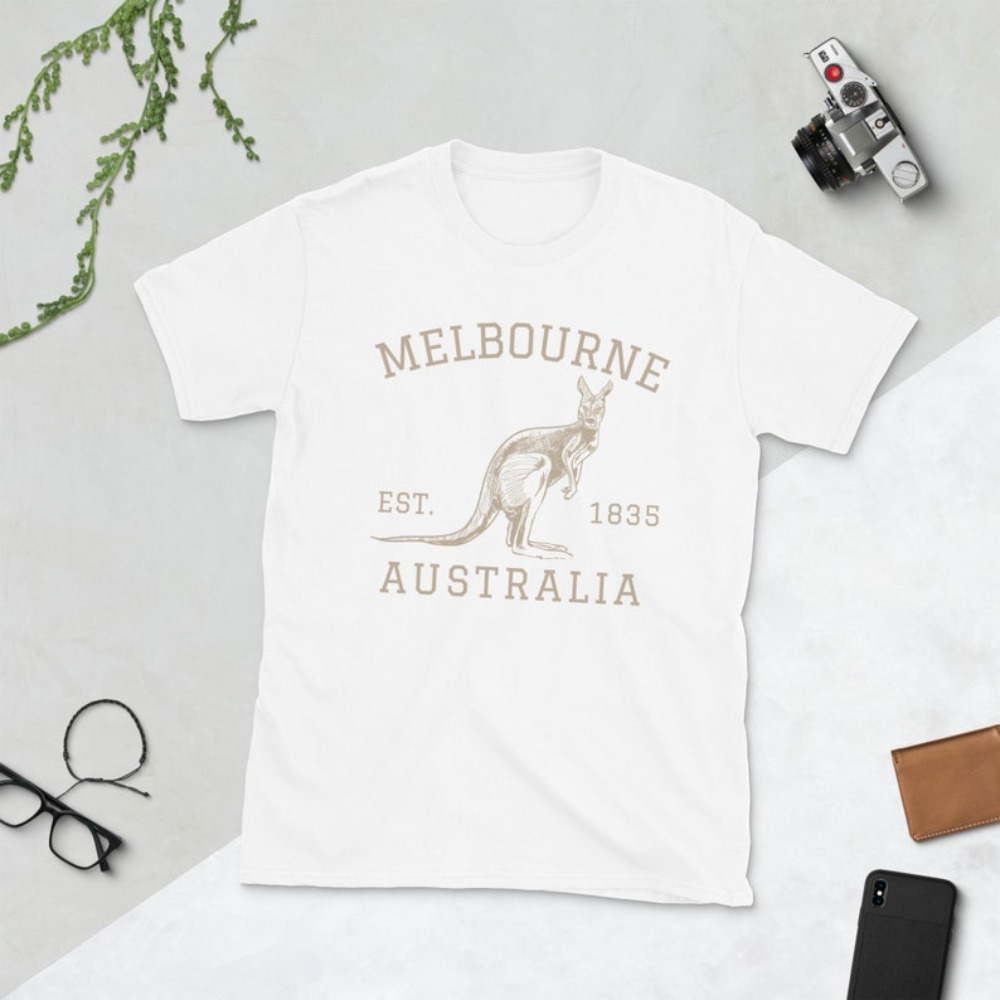 Melbourne austrália camiseta c - Mens Fashion Melbourne avaliação e preço