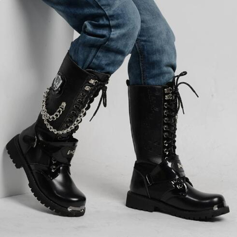 Botas de Motocicleta Masculina - Belt Mens Fashion avaliação e preço