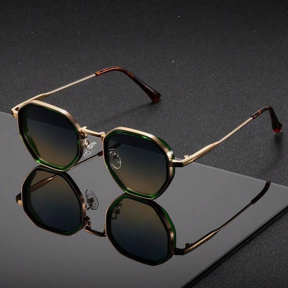 1 par de óculos de sol unissex - Men'S Fashion Round Glasses avaliação e preço