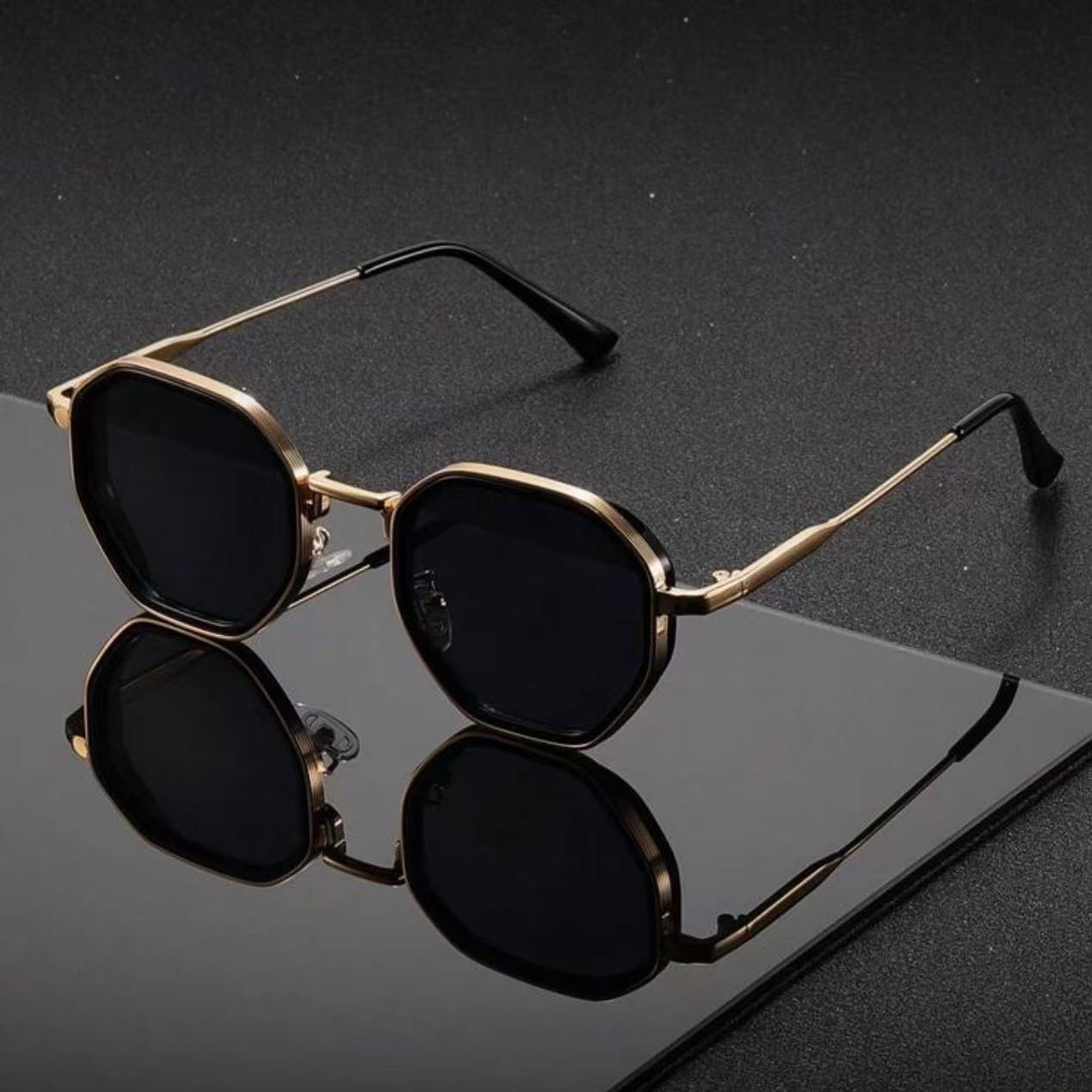 1 par de óculos de sol unissex - Men'S Fashion Round Glasses avaliação e preço