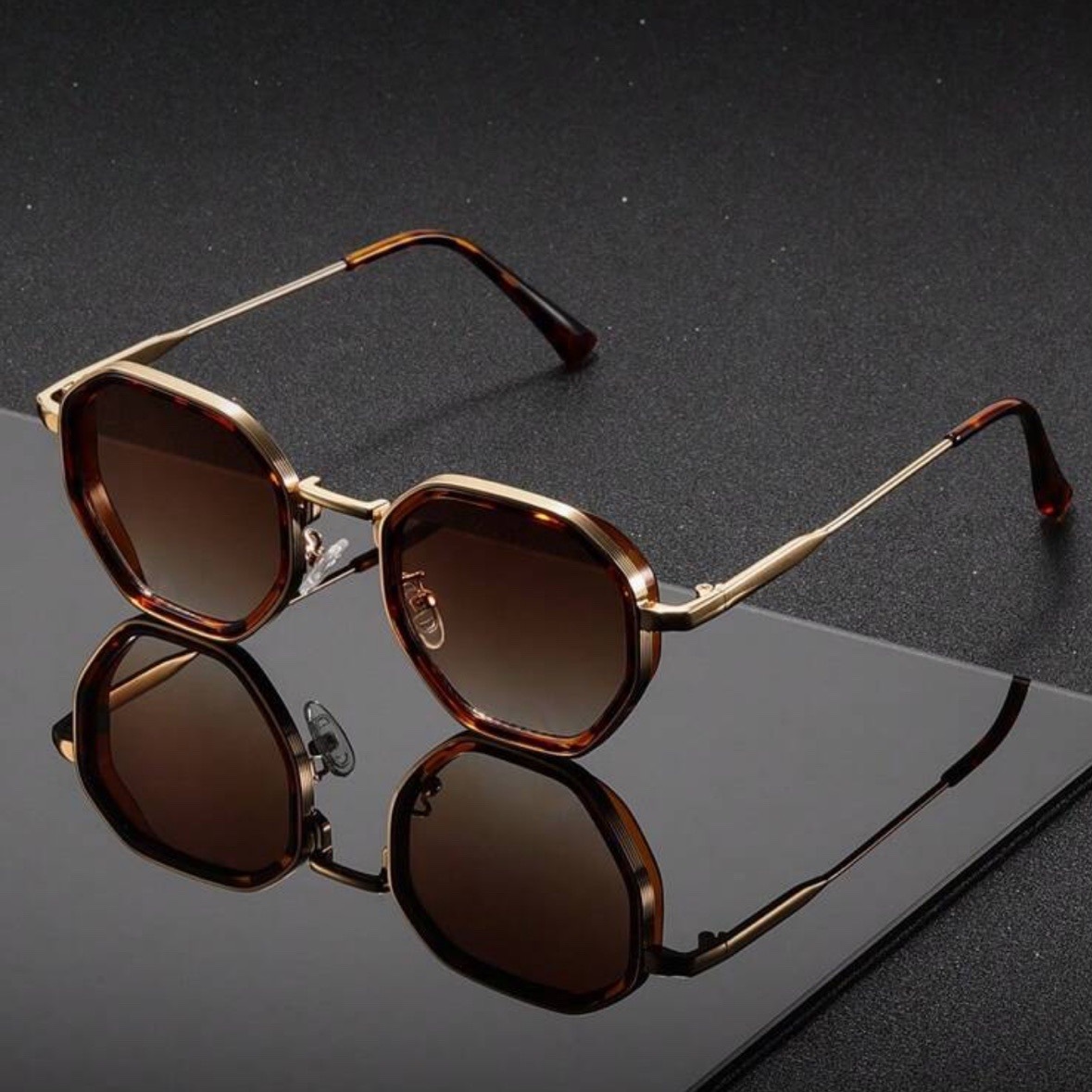 1 par de óculos de sol unissex - Men'S Fashion Round Glasses avaliação e preço